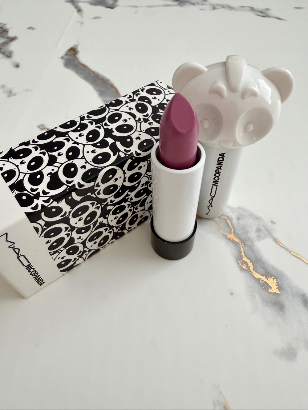 NIB MAC Cosmetics x Nicopanda Limited Edition Lipstick in Kawaii Party RARE!!! - Picture 4 of 7